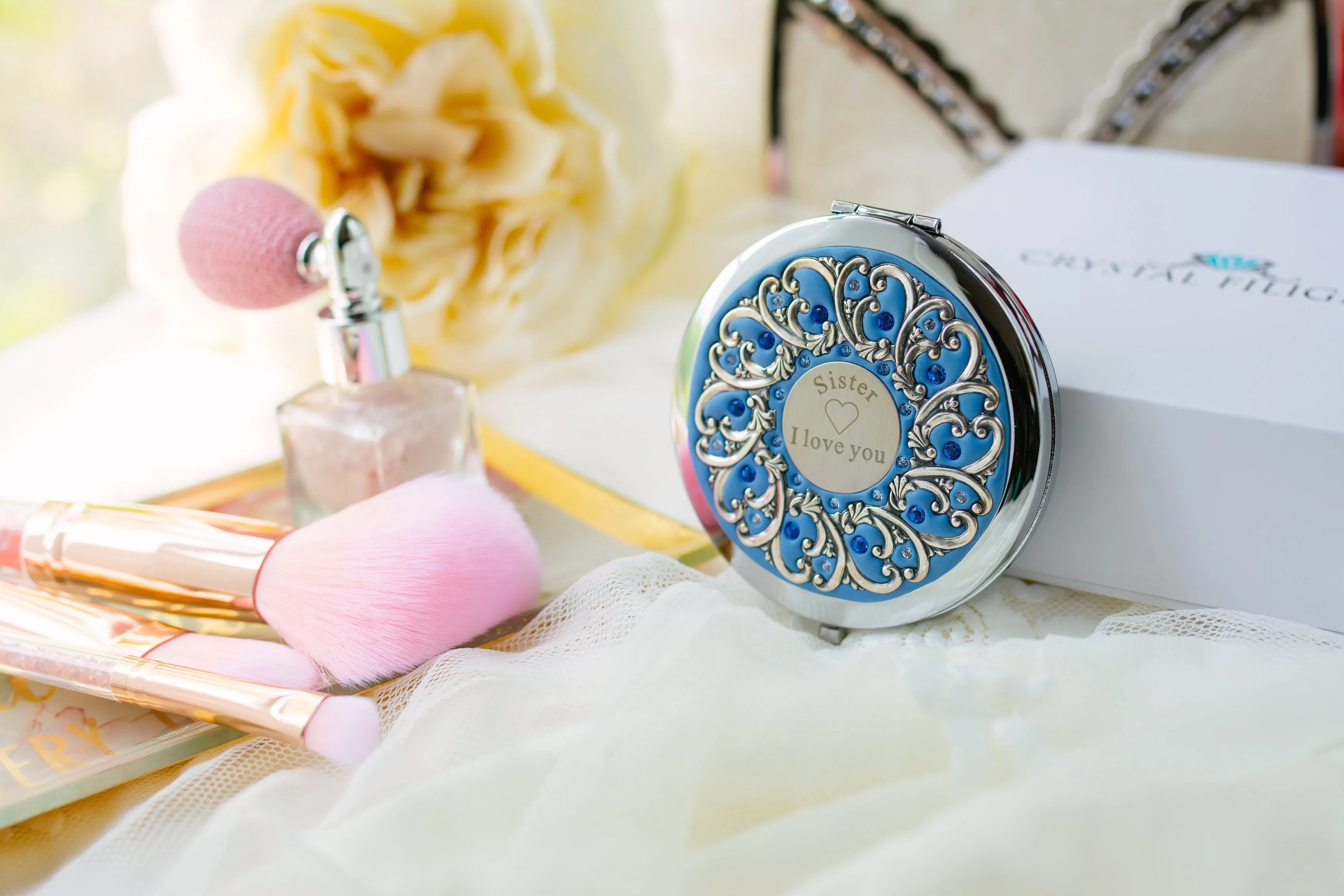 Sister Compact Mirror