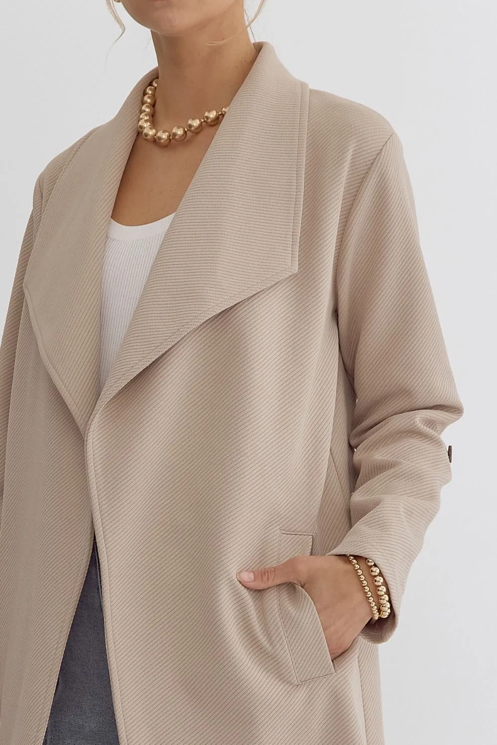 Solid Textured Coat