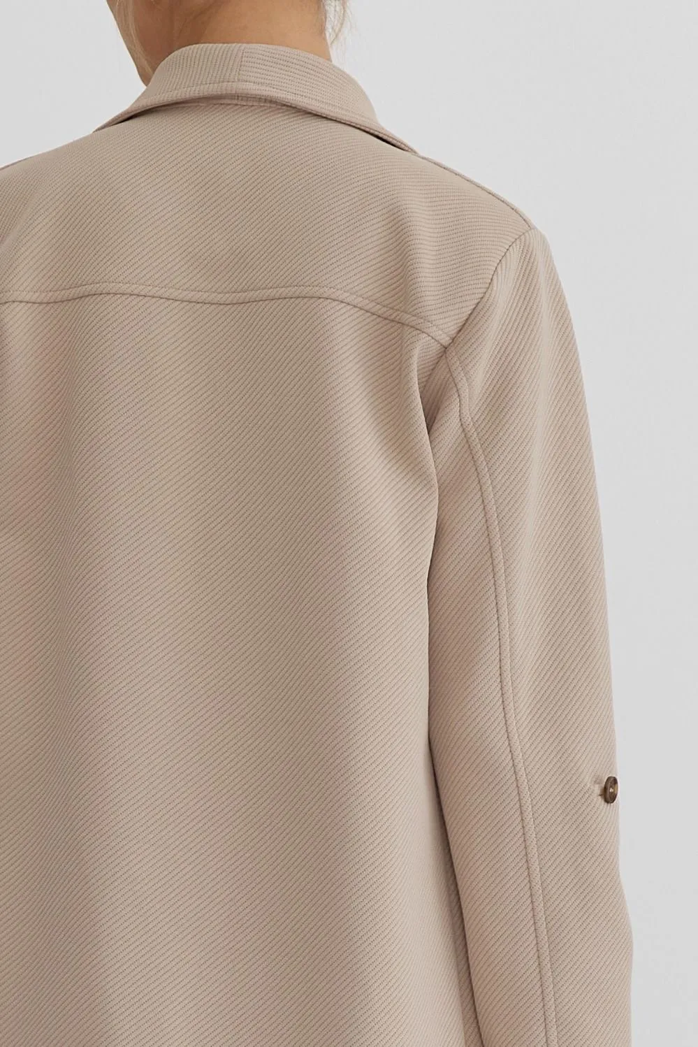 Solid Textured Coat