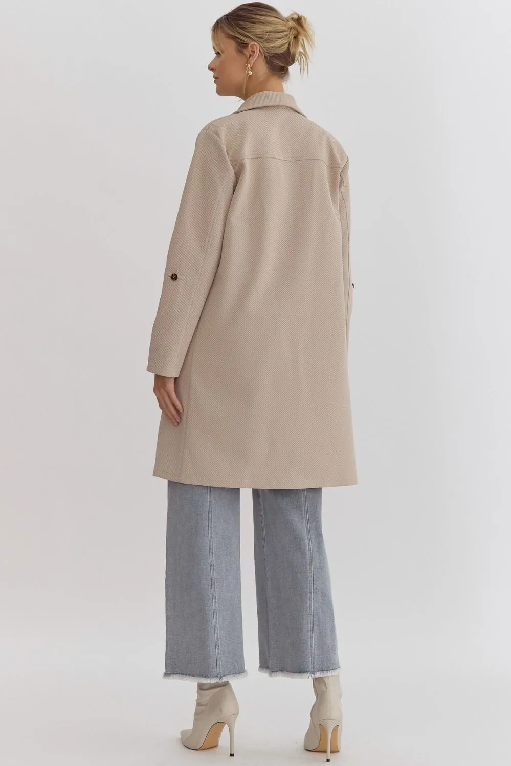 Solid Textured Coat