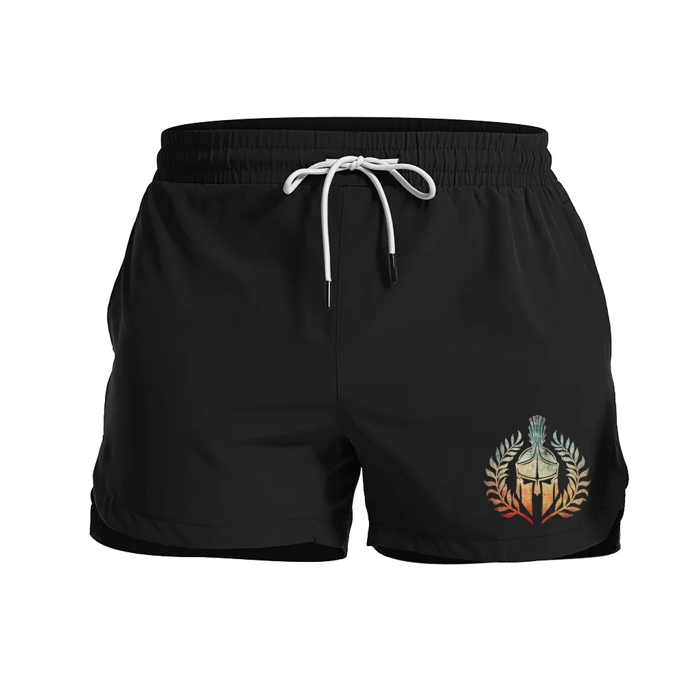Spartan Helmet Graphic Shorts