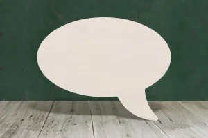 Speech Bubble wooden craft shape - plywood