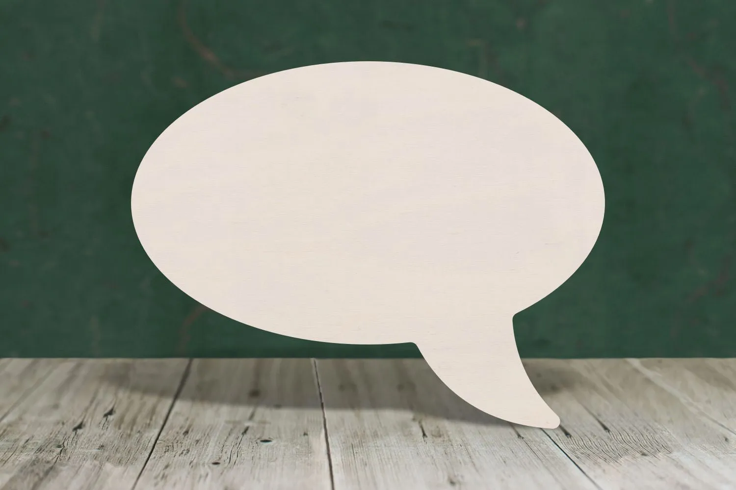 Speech Bubble wooden craft shape - plywood