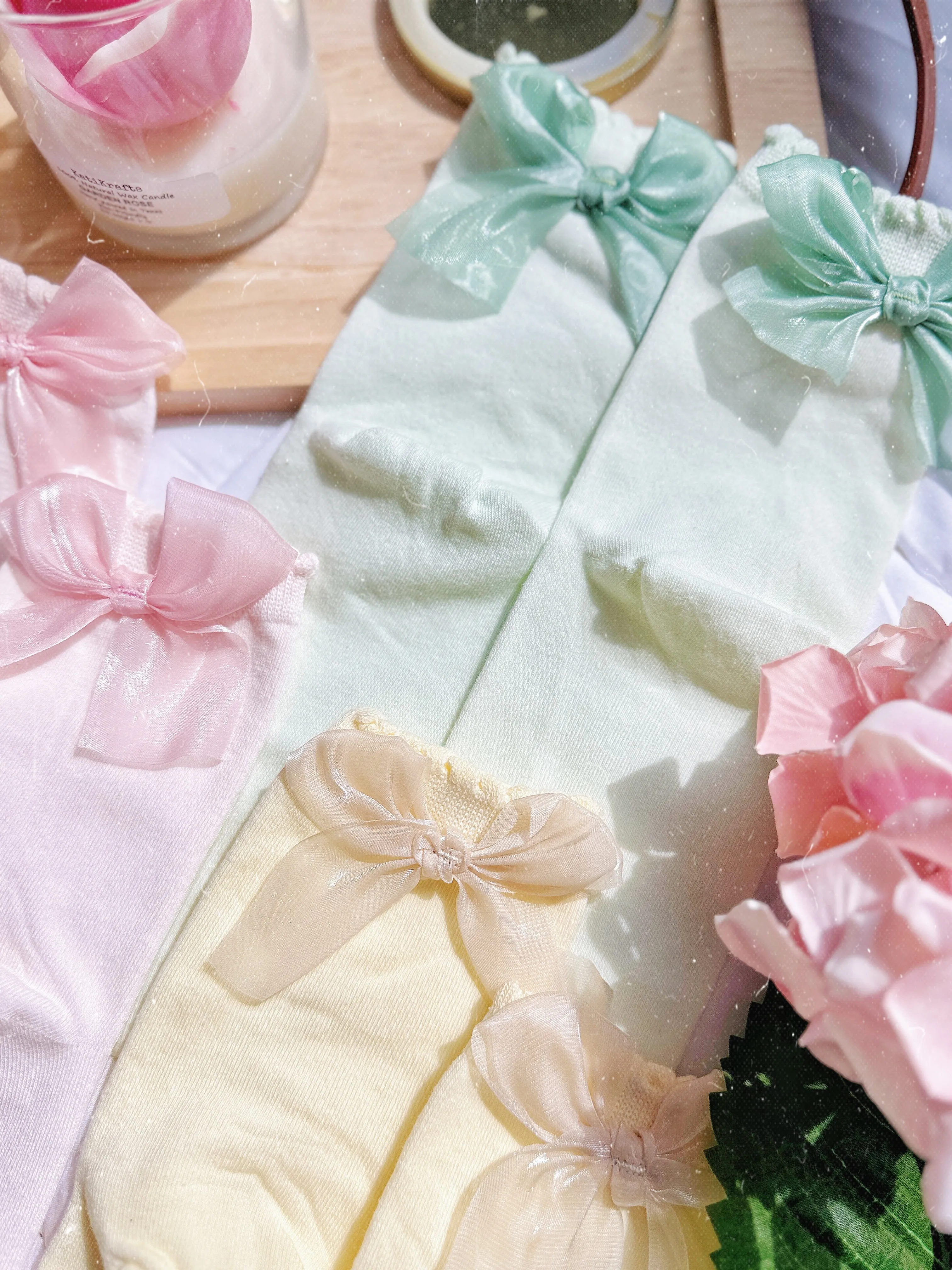 Spring Bow Socks