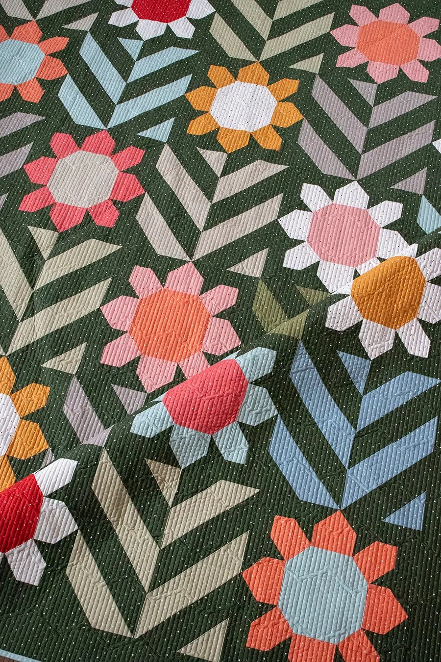 Spring Fling quilt kit featuring Magic Dot fabric by Lella Boutique