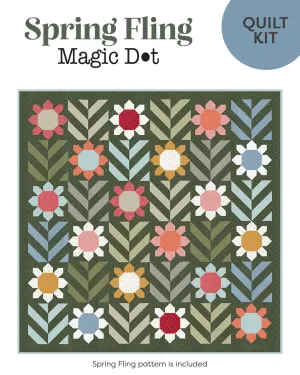 Spring Fling quilt kit featuring Magic Dot fabric by Lella Boutique