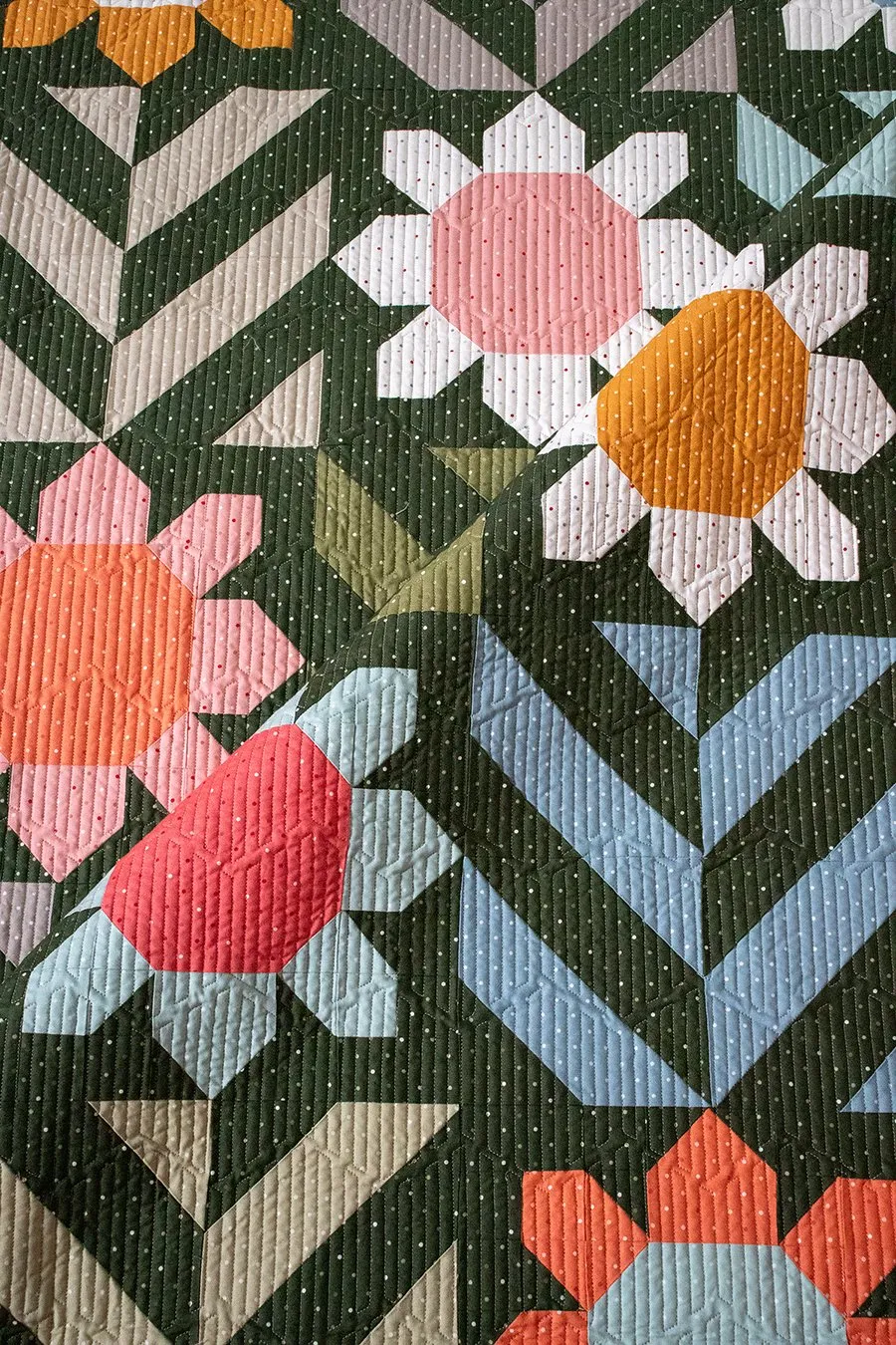 Spring Fling quilt kit featuring Magic Dot fabric by Lella Boutique