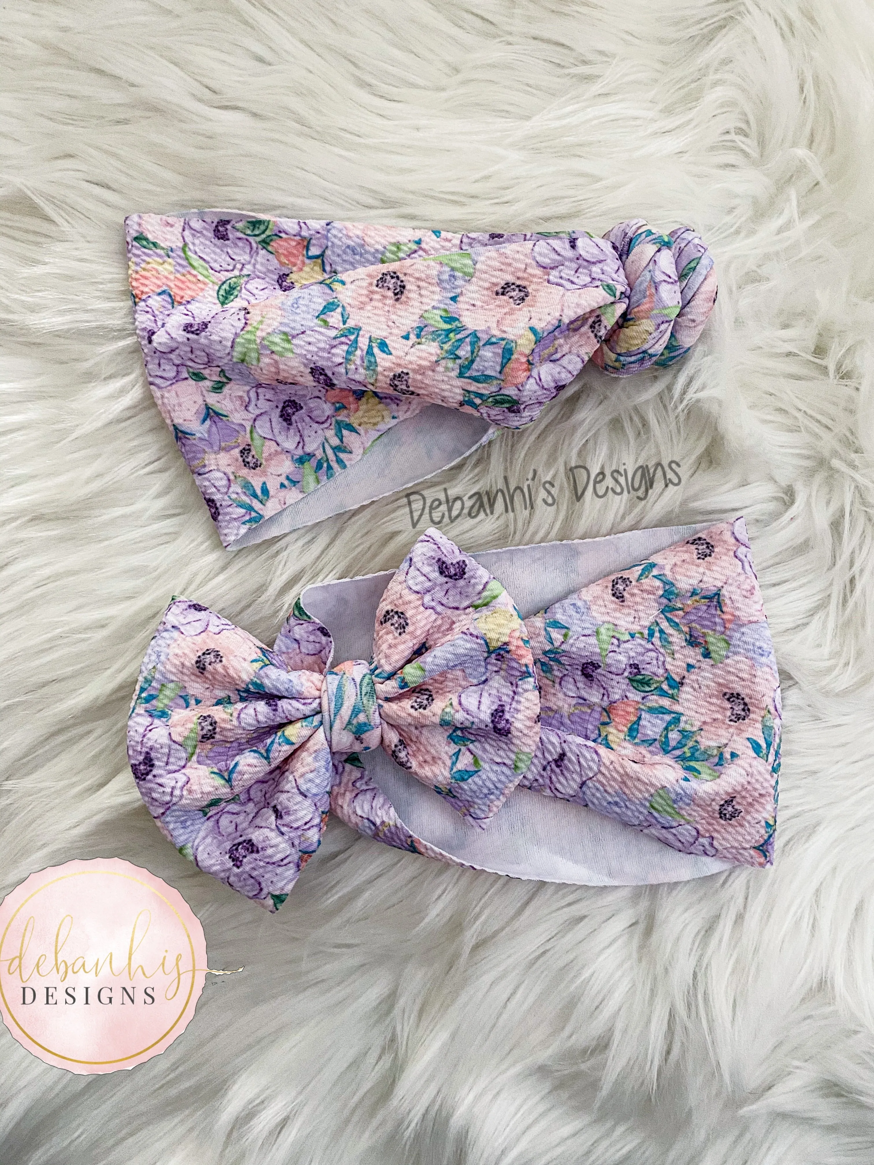 Spring floral headwrap