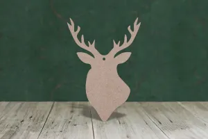 Stag head 2 (plain) - 3mm MDF