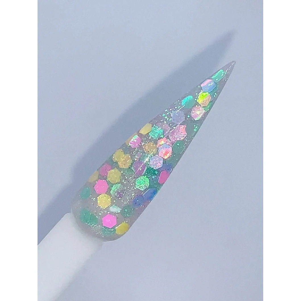 Starlight Kiss Glitter acrylic powder, best glitter acrylic powder, glitter acrylic powder for acrylic nails, glitter nail dip, glitter nail dipping powder, acrylic powder