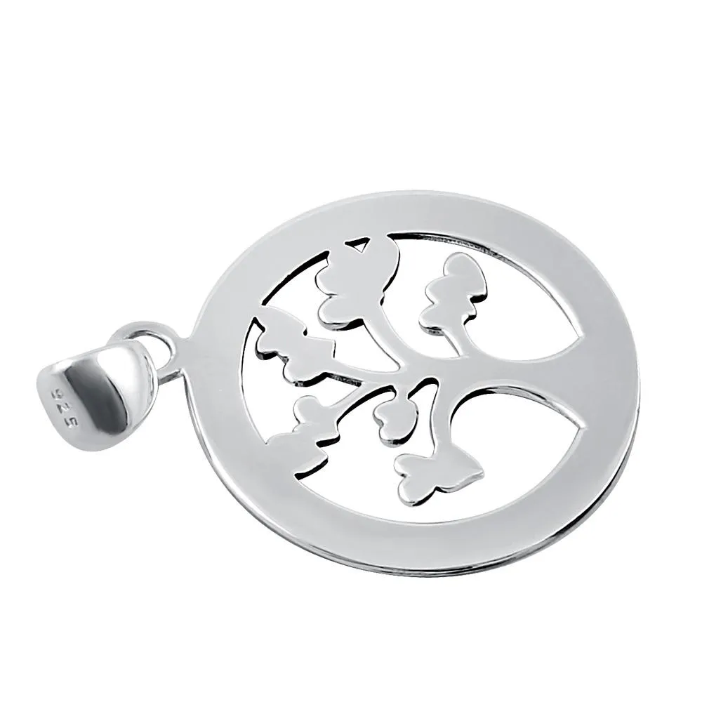 Sterling Silver Family Hearts Love Forever Pendant