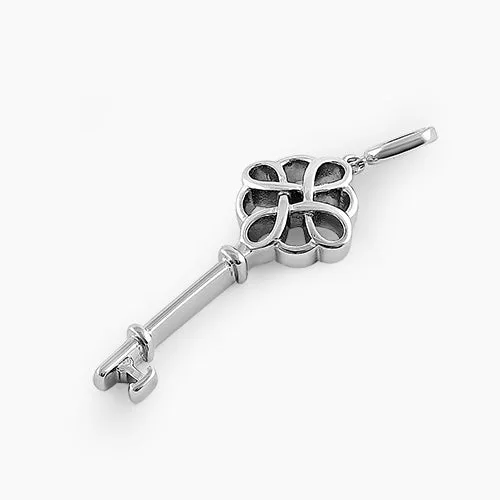 Sterling Silver Key Pendant