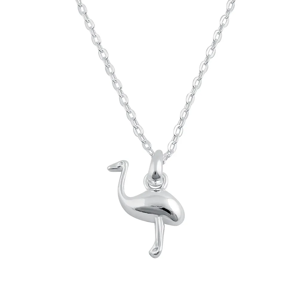 Sterling Silver Ostrich Necklace