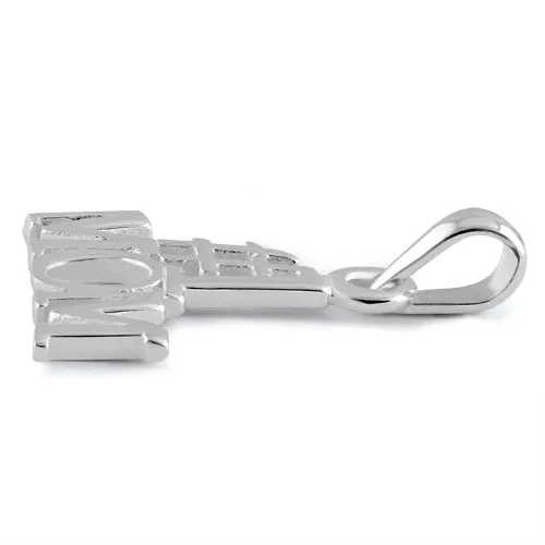 Sterling Silver "#1 Mom" Pendant