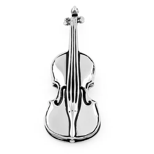 Sterling Silver String Instrument Pendant