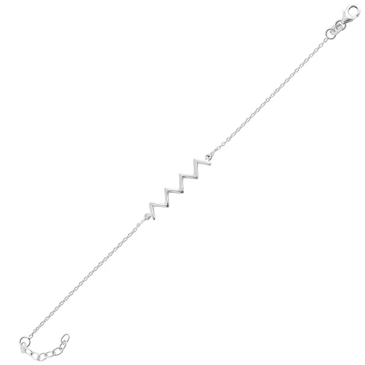 Sterling Silver ZigZag Bracelet