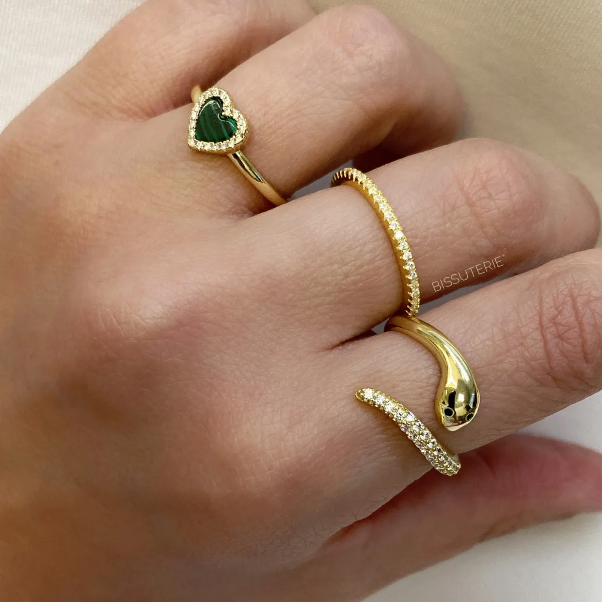 Stone Heart Ring