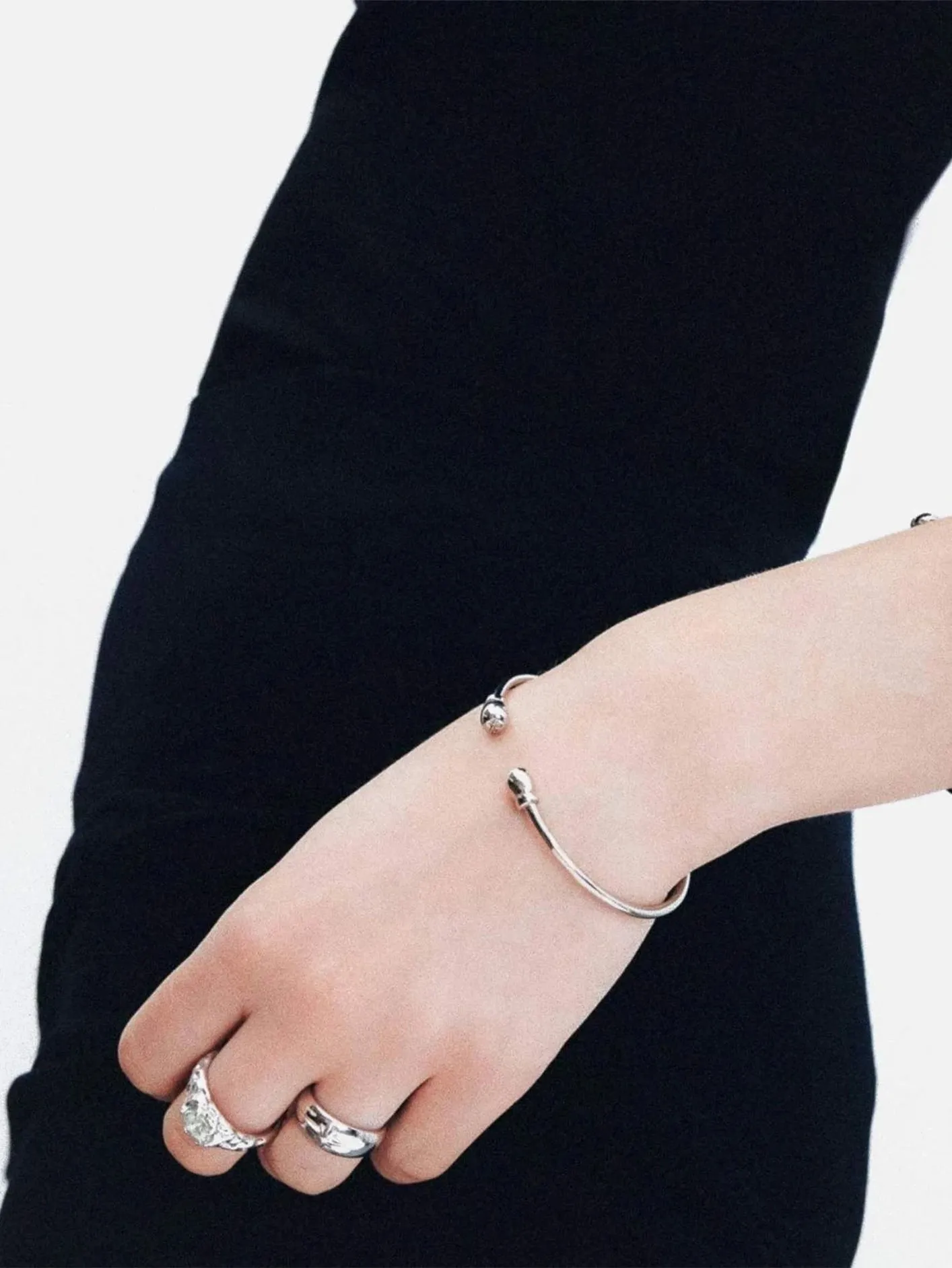 Stone Ring - Silver