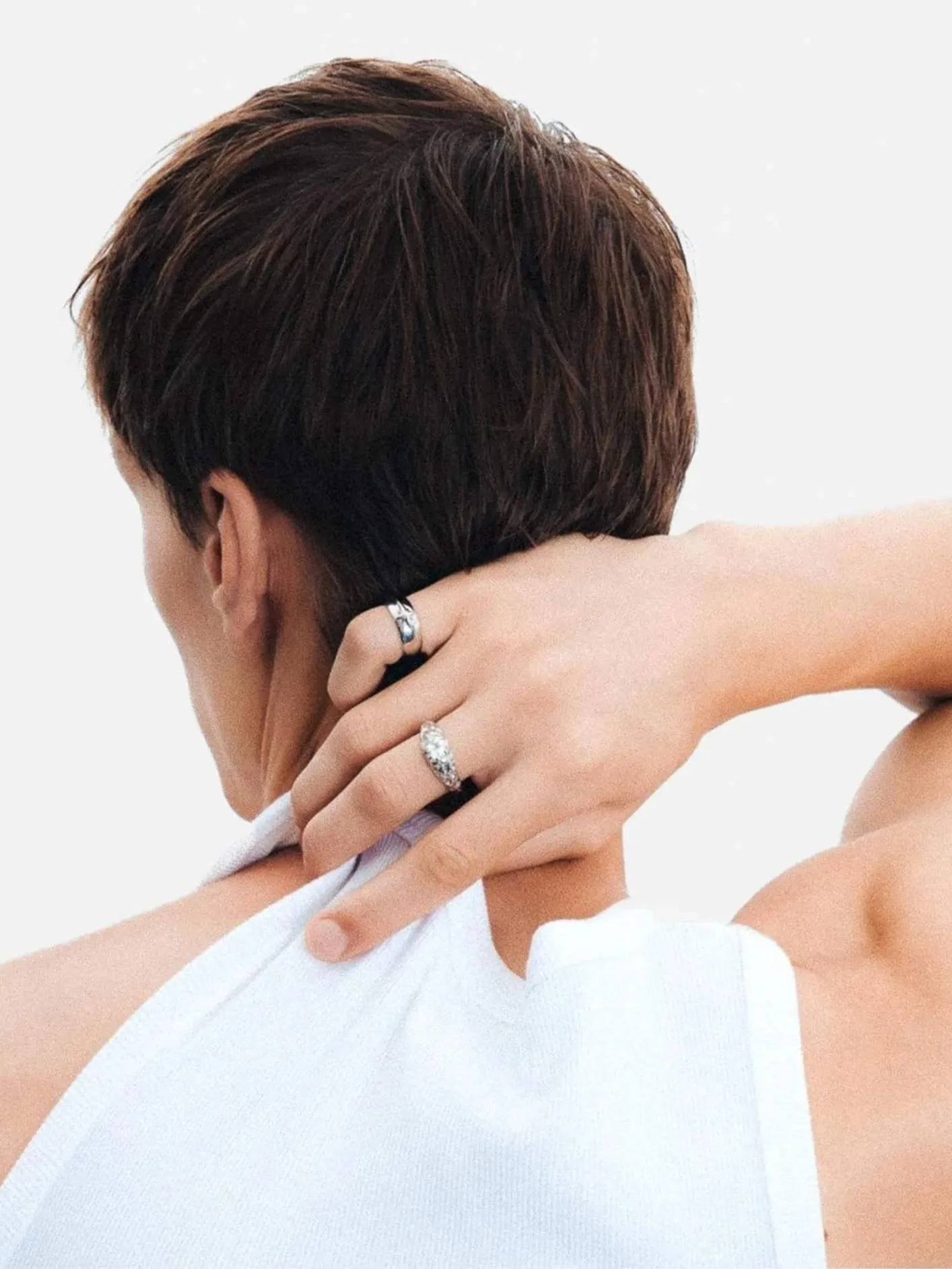 Stone Ring - Silver