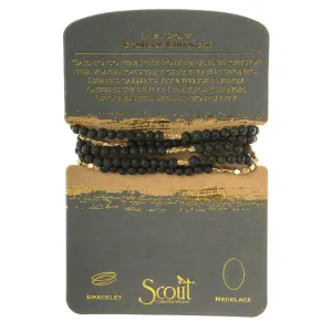 Stone Wrap Bracelet/Necklace Lava Stone
