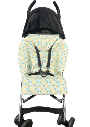 Stroller Seat Liner in "Pineapples"
