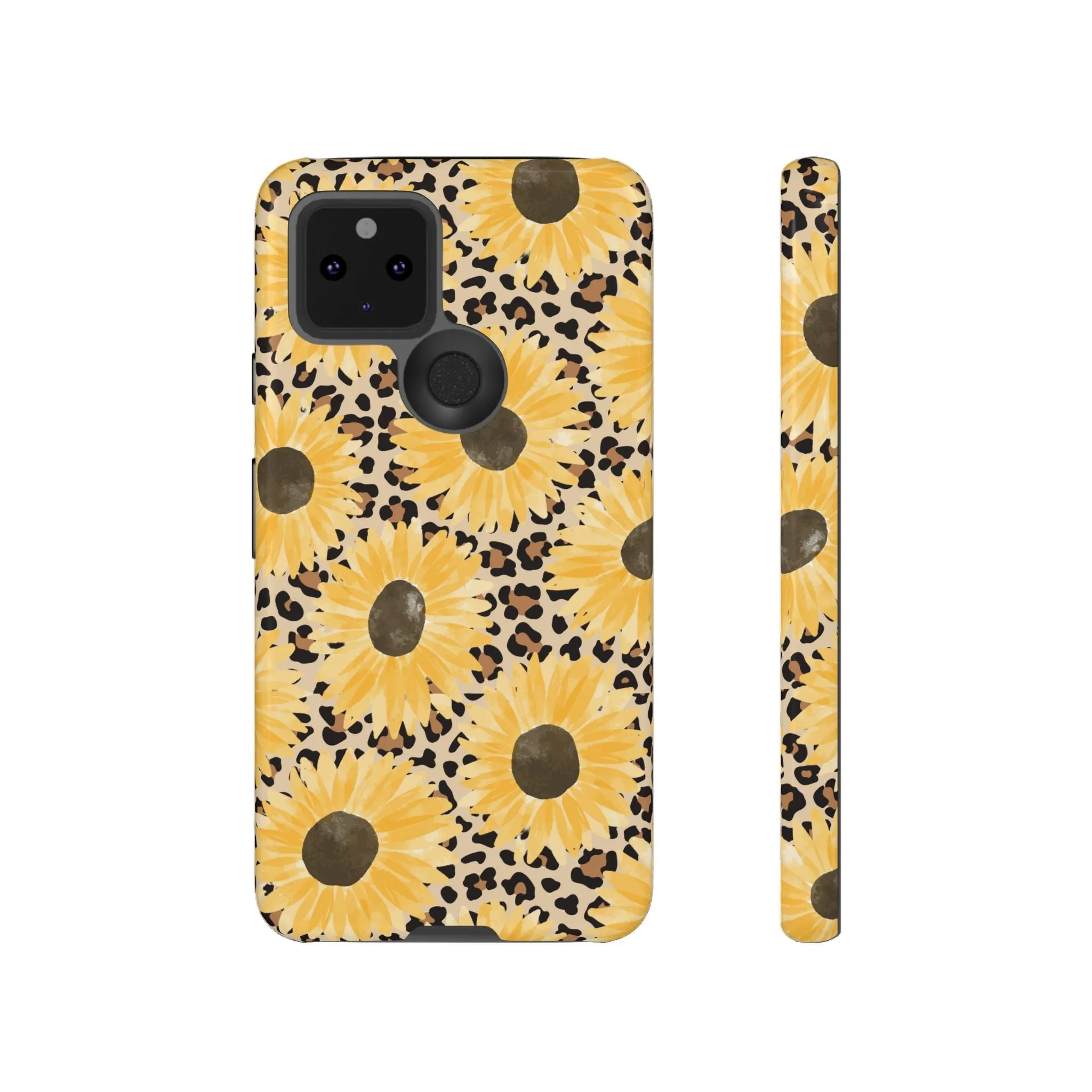 Sunflower Cheetah Tough Cell Phone Case - Various Styles/Sizes
