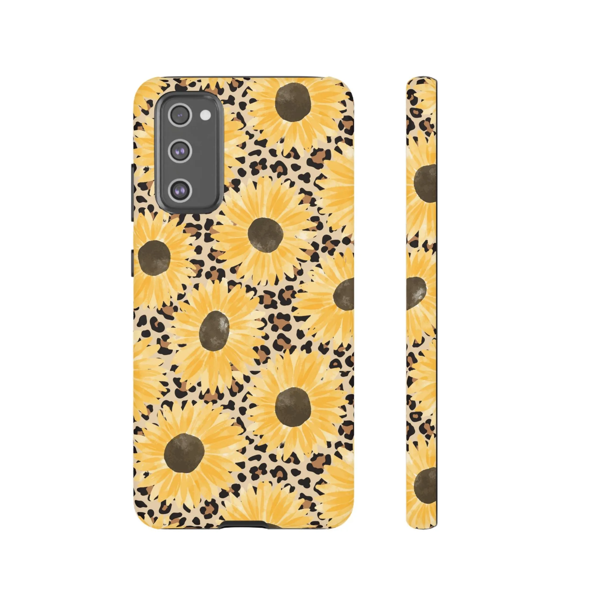 Sunflower Cheetah Tough Cell Phone Case - Various Styles/Sizes