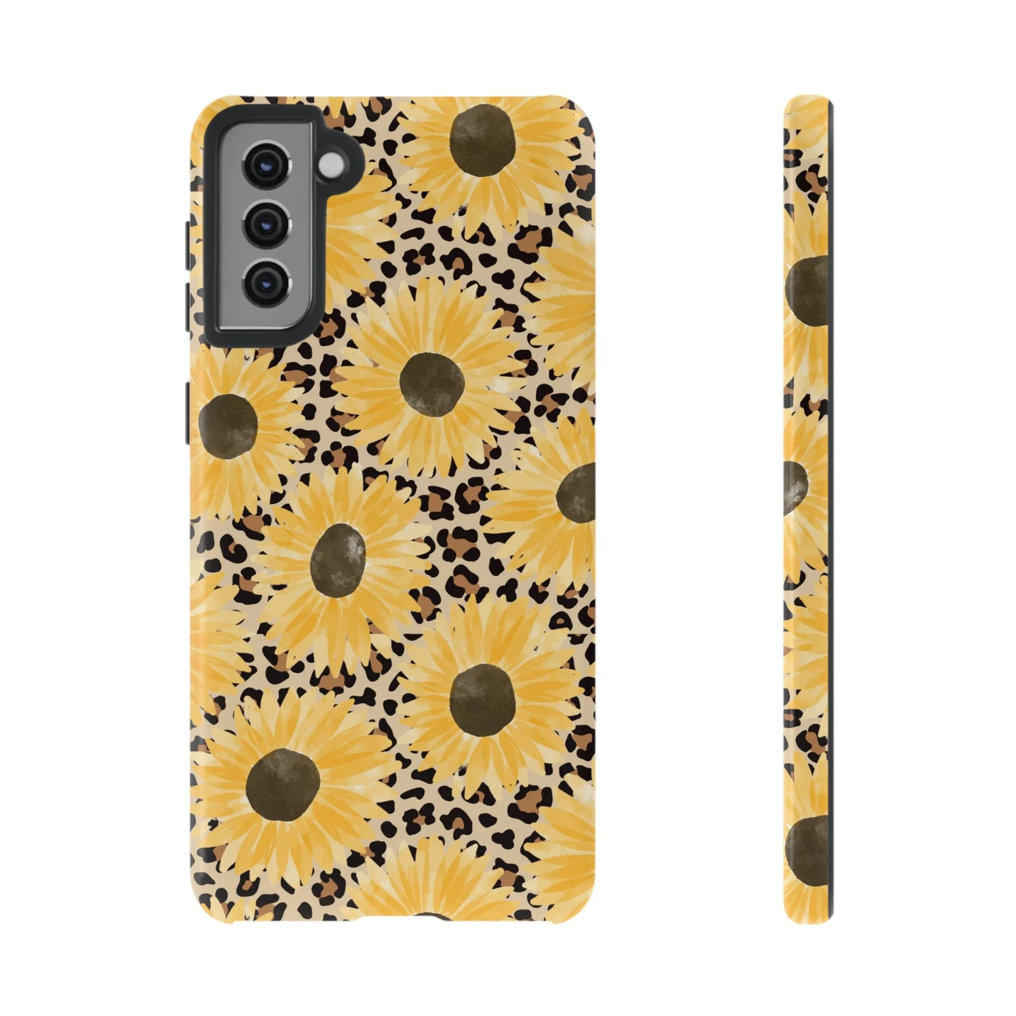 Sunflower Cheetah Tough Cell Phone Case - Various Styles/Sizes