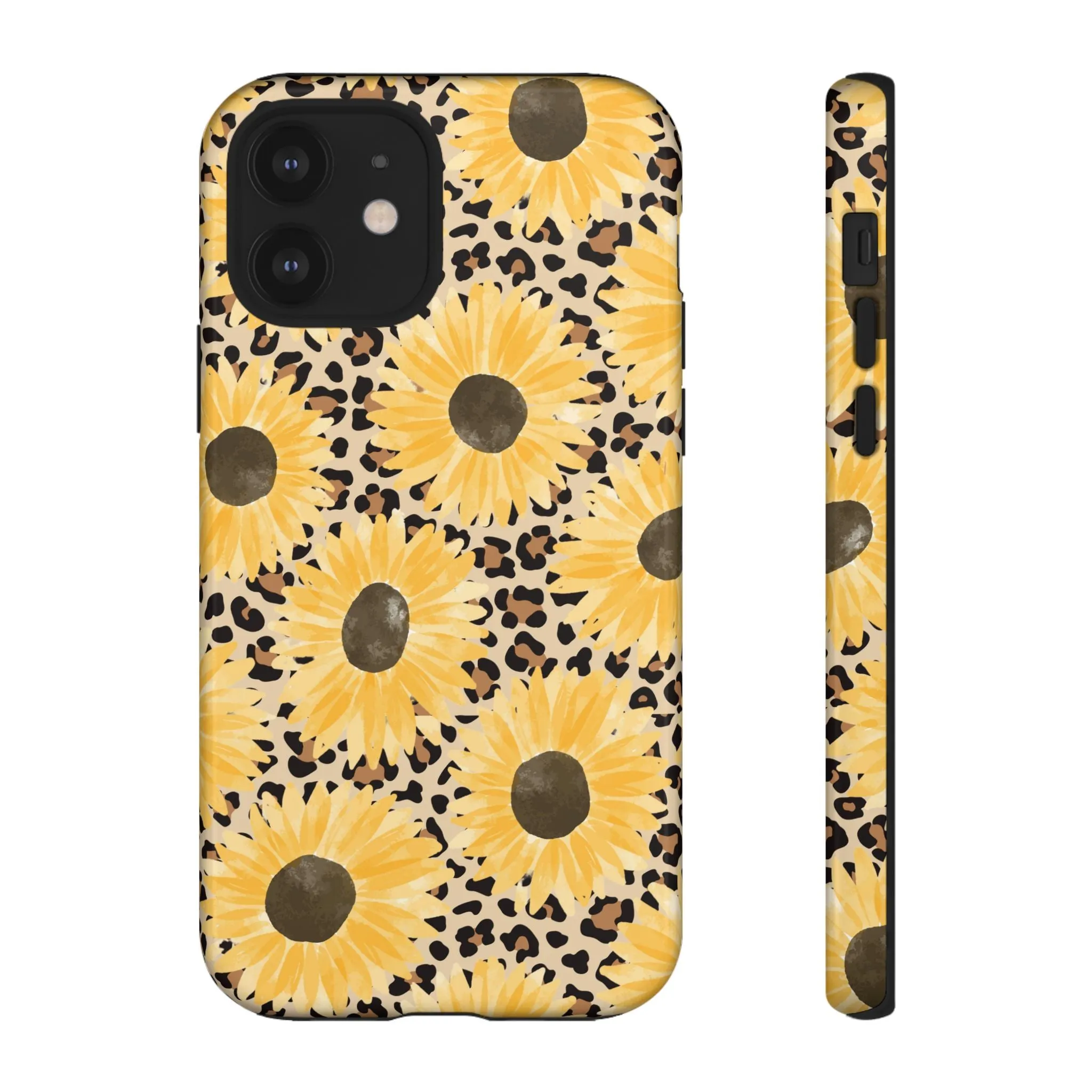 Sunflower Cheetah Tough Cell Phone Case - Various Styles/Sizes