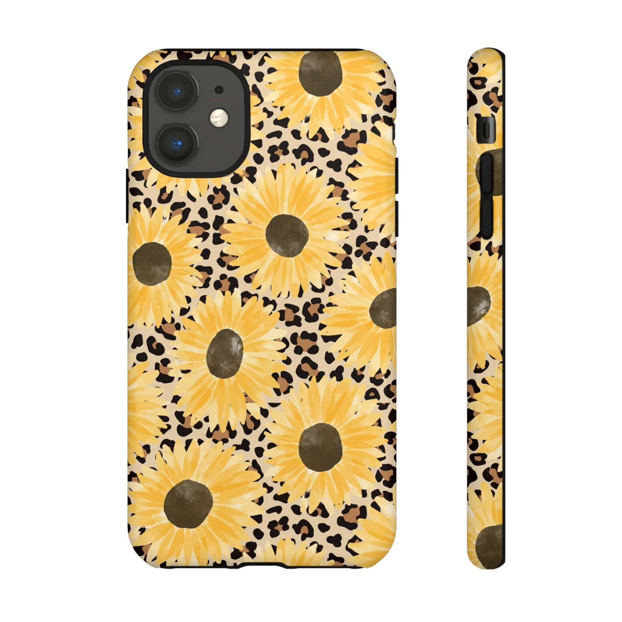 Sunflower Cheetah Tough Cell Phone Case - Various Styles/Sizes