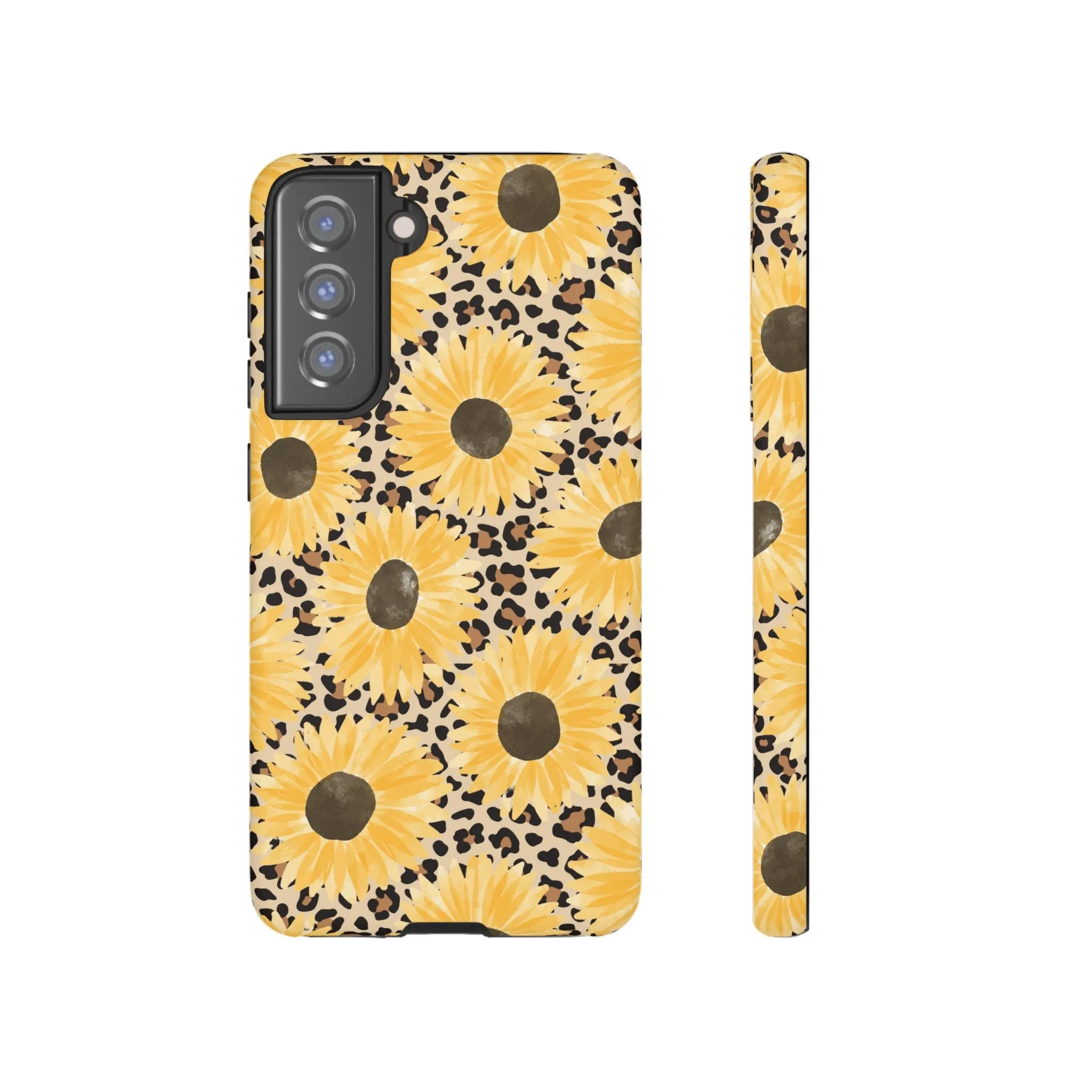 Sunflower Cheetah Tough Cell Phone Case - Various Styles/Sizes
