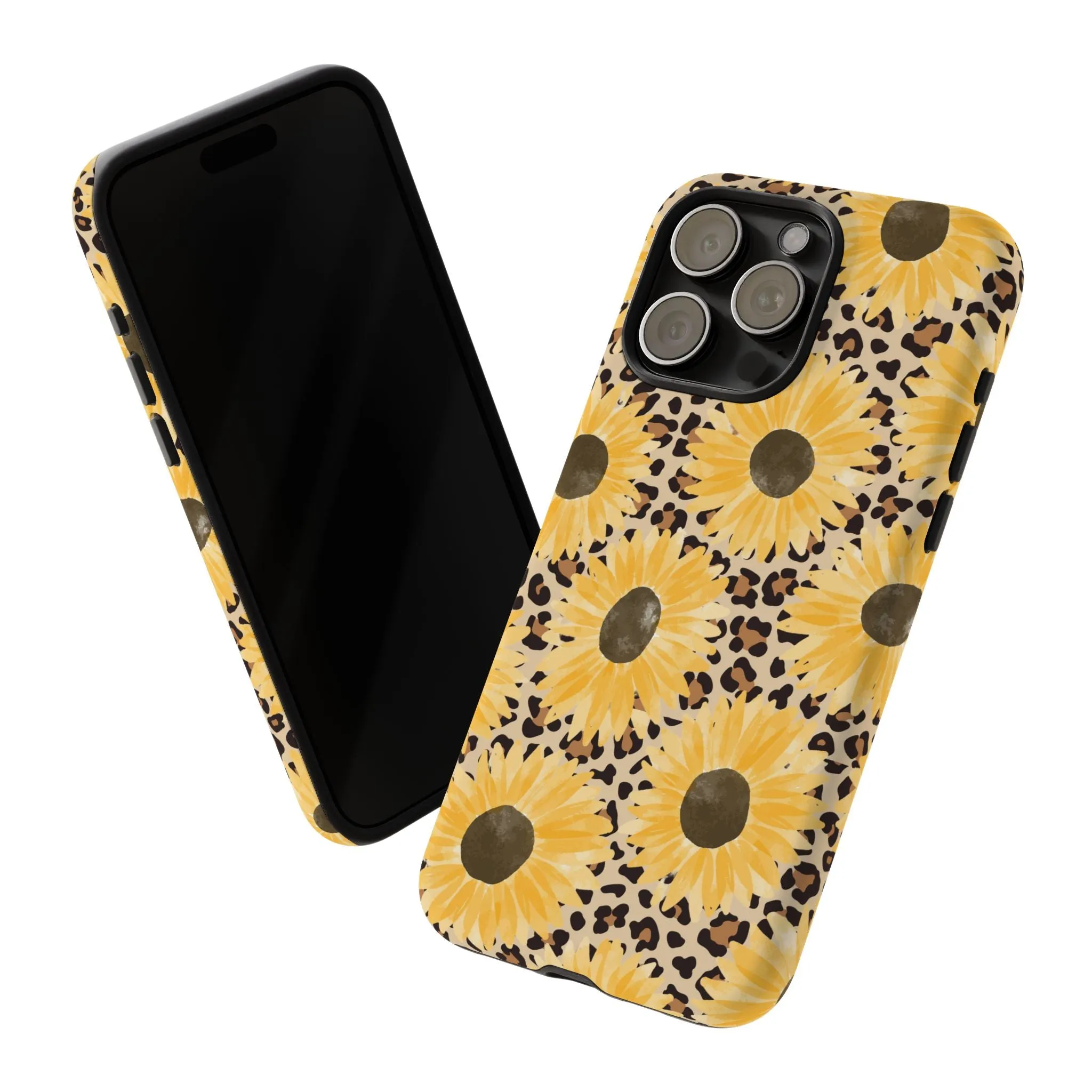 Sunflower Cheetah Tough Cell Phone Case - Various Styles/Sizes