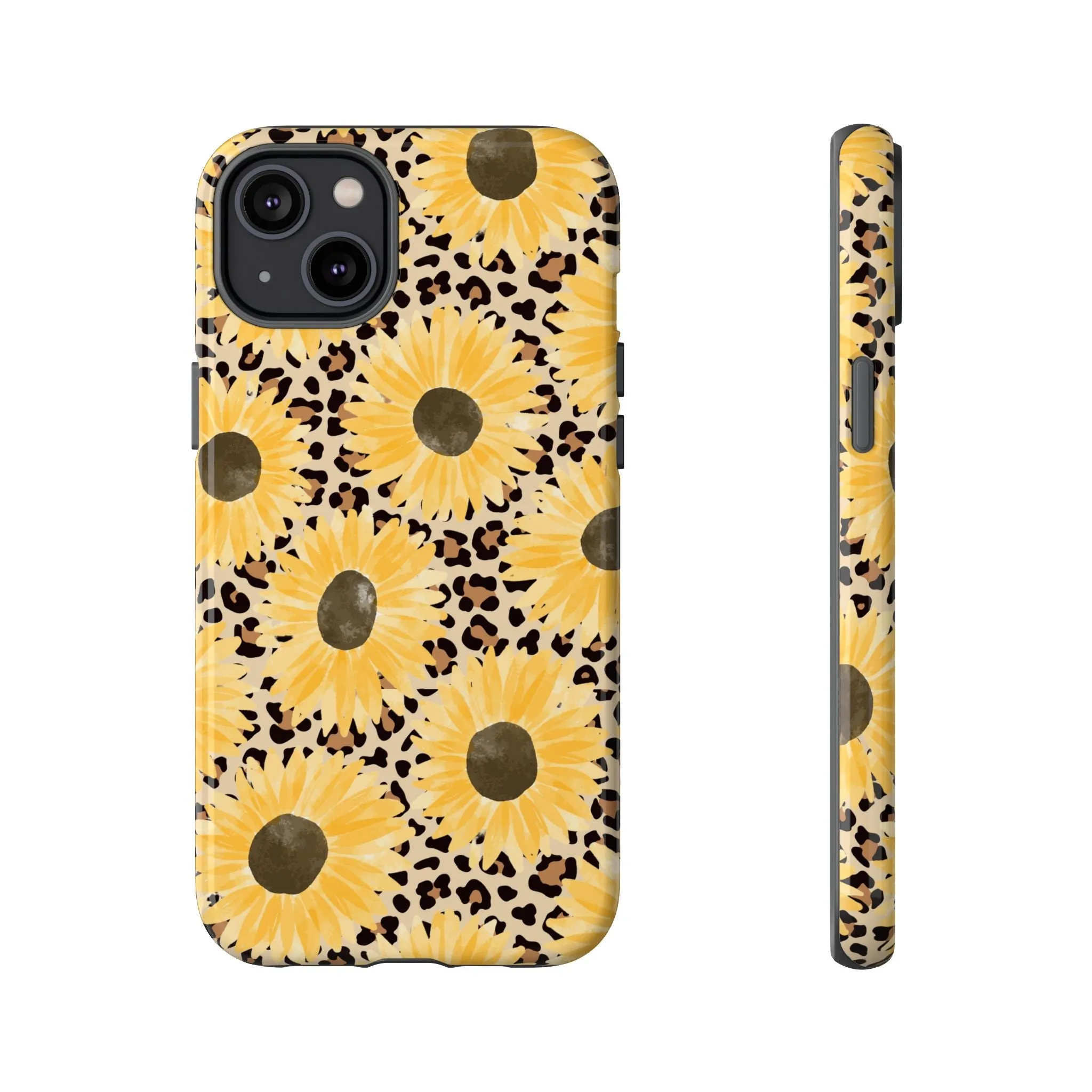 Sunflower Cheetah Tough Cell Phone Case - Various Styles/Sizes