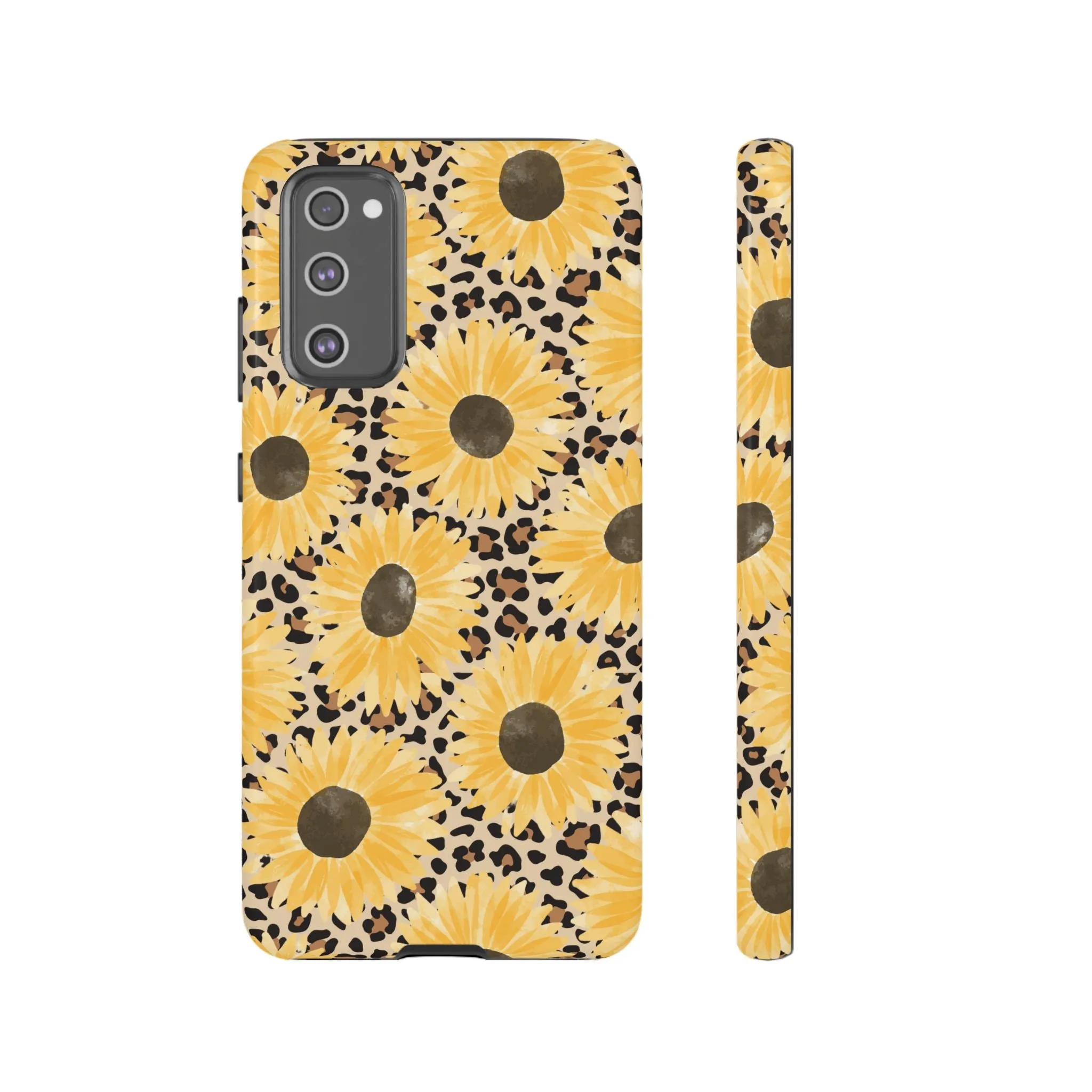 Sunflower Cheetah Tough Cell Phone Case - Various Styles/Sizes