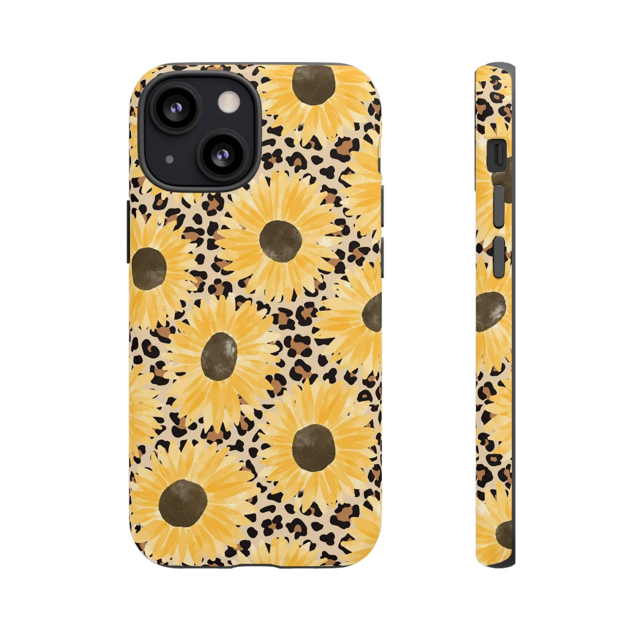 Sunflower Cheetah Tough Cell Phone Case - Various Styles/Sizes