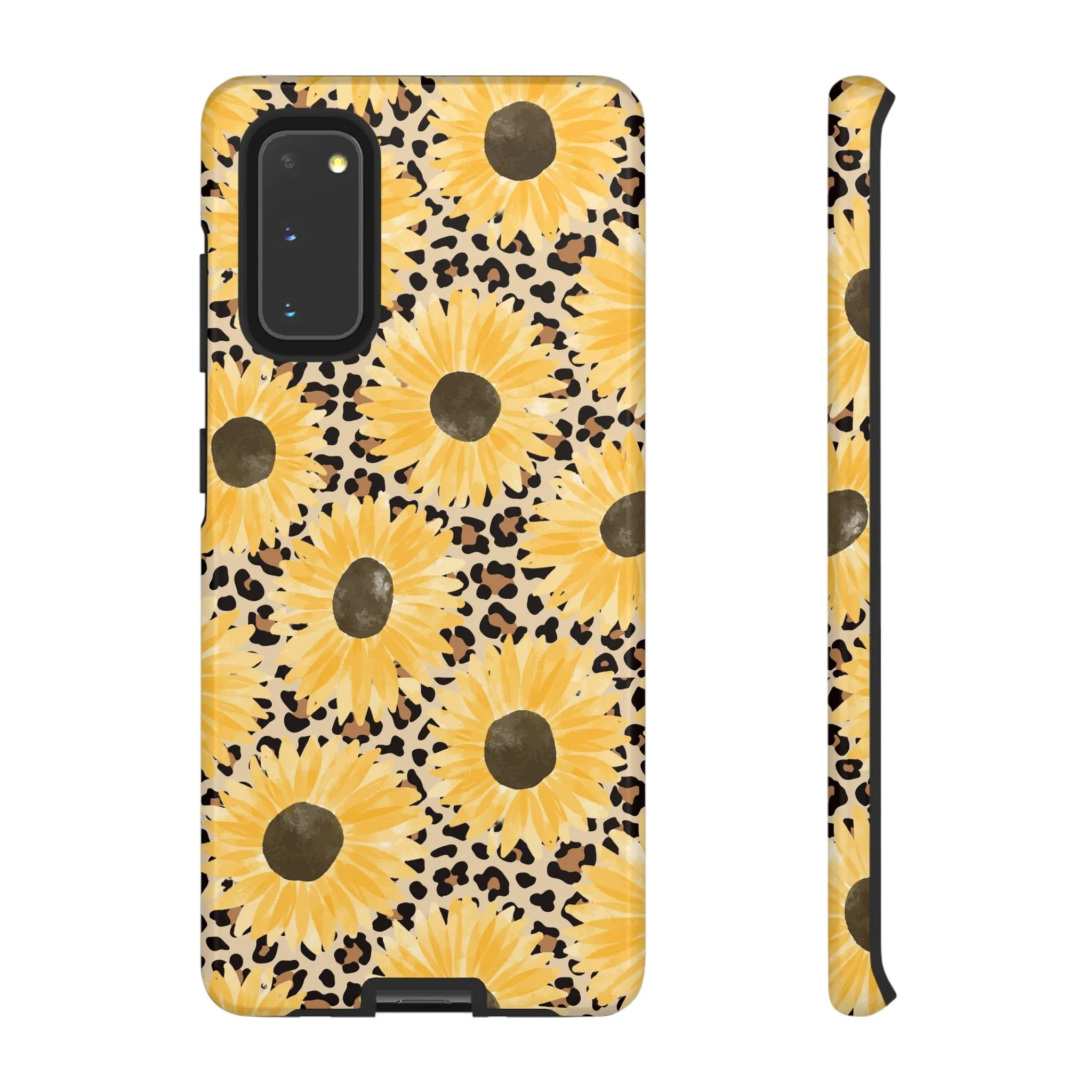 Sunflower Cheetah Tough Cell Phone Case - Various Styles/Sizes