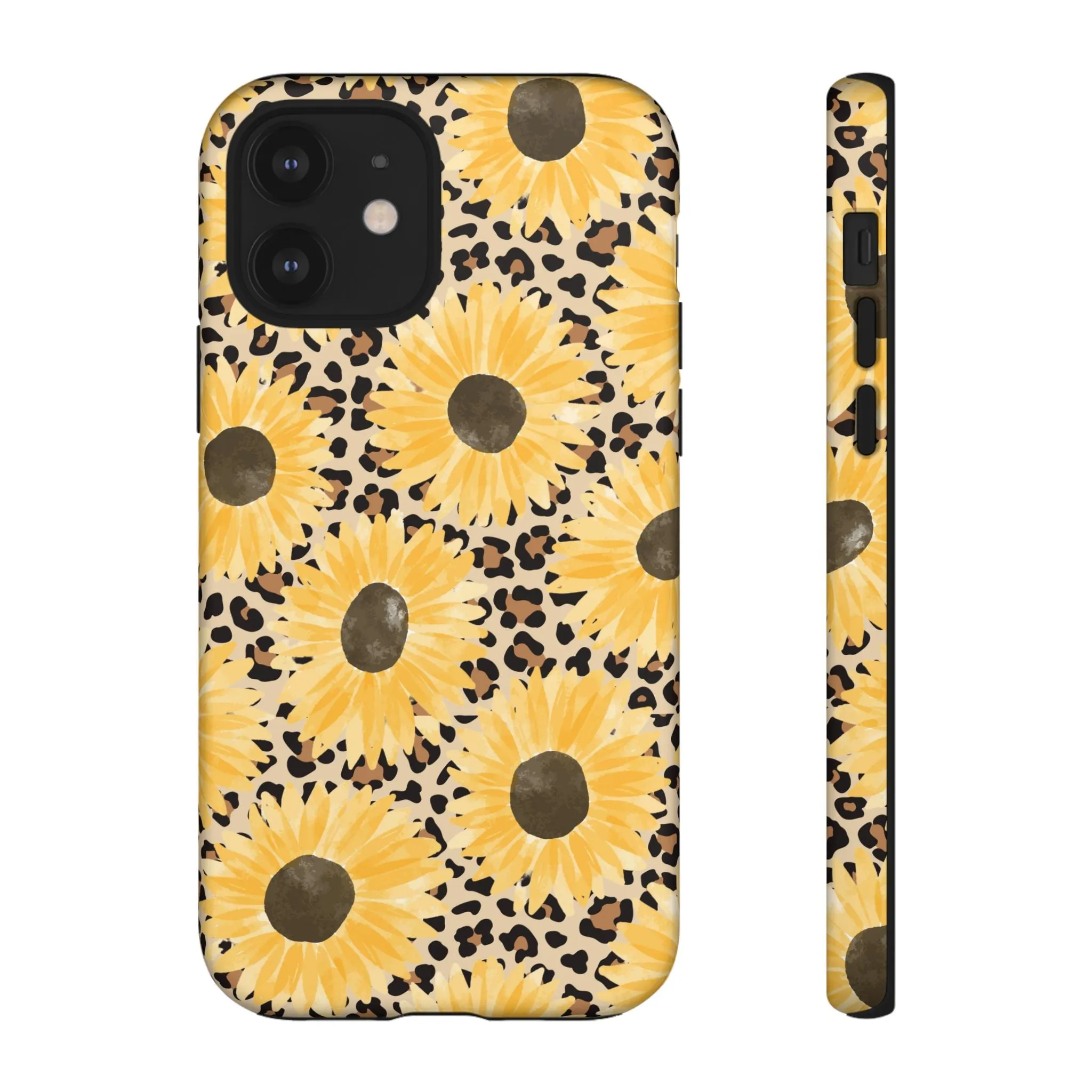 Sunflower Cheetah Tough Cell Phone Case - Various Styles/Sizes