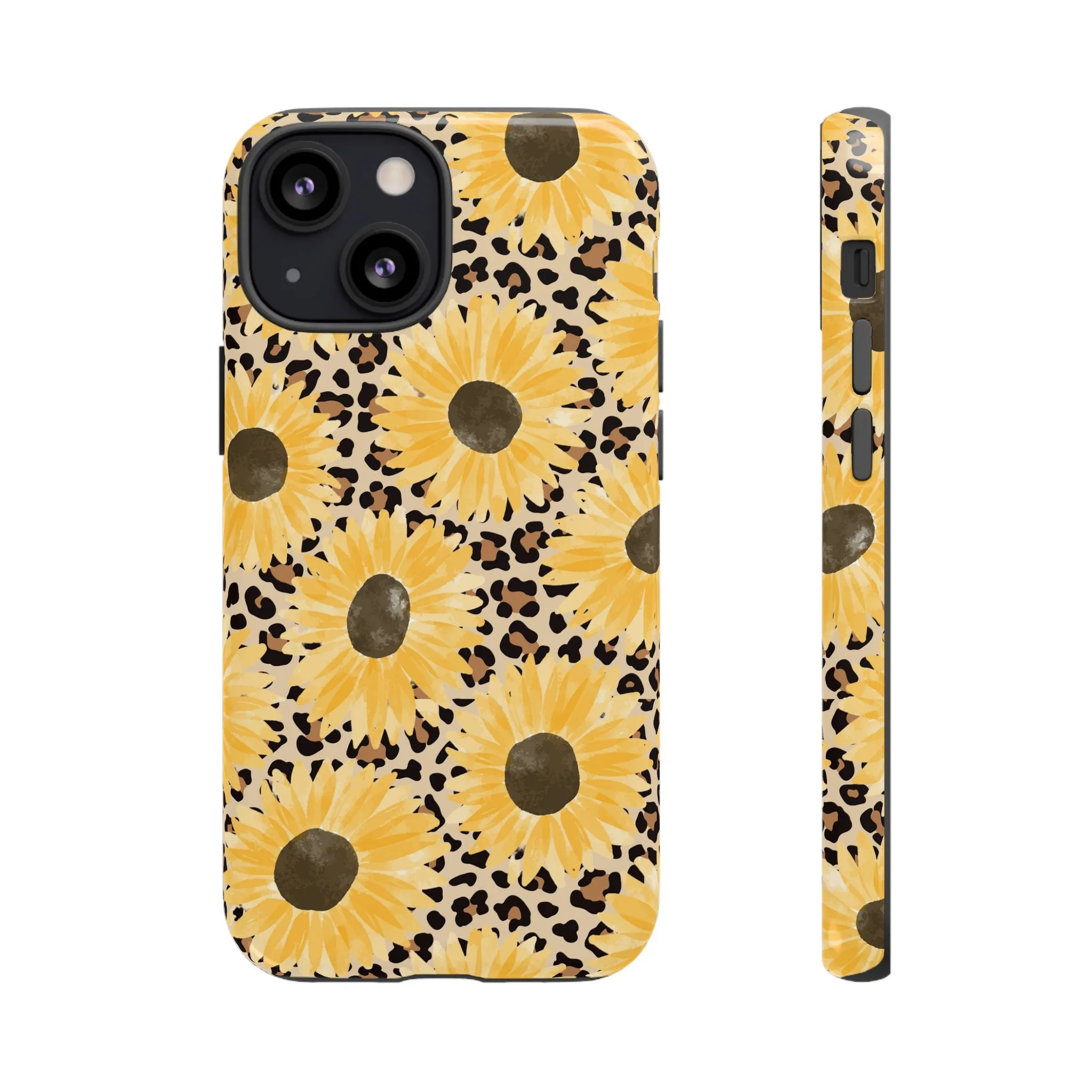 Sunflower Cheetah Tough Cell Phone Case - Various Styles/Sizes
