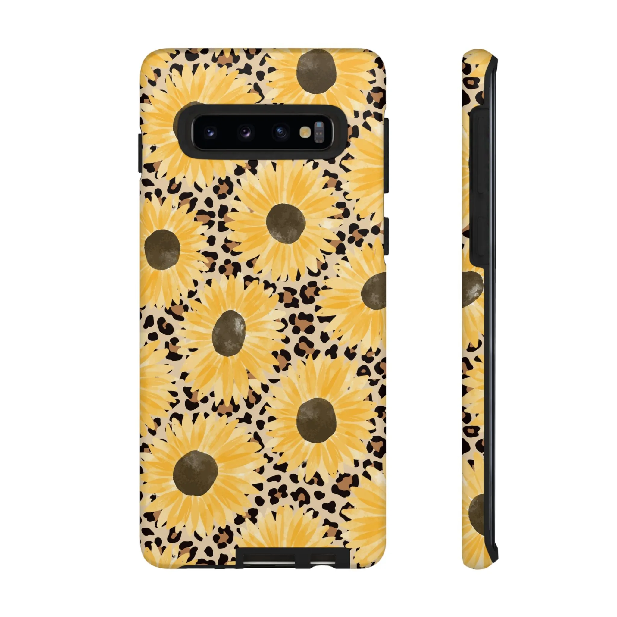 Sunflower Cheetah Tough Cell Phone Case - Various Styles/Sizes