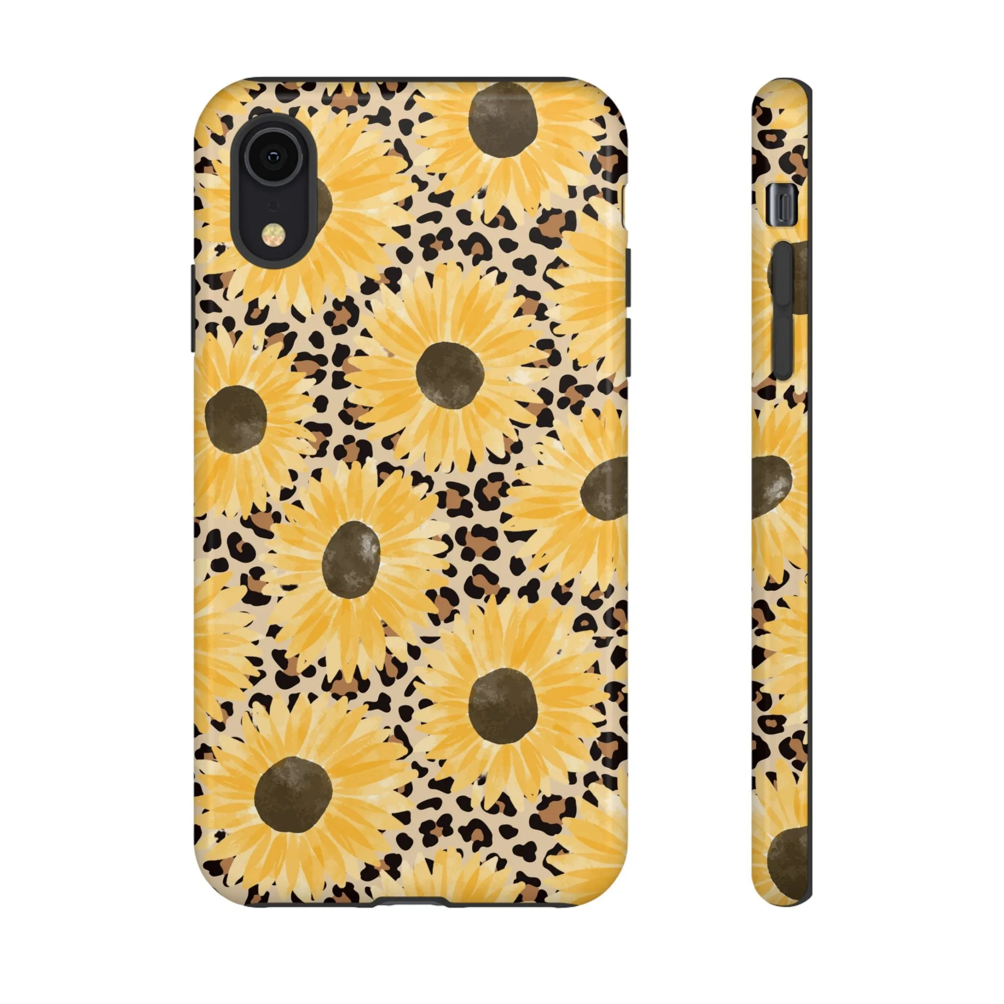 Sunflower Cheetah Tough Cell Phone Case - Various Styles/Sizes