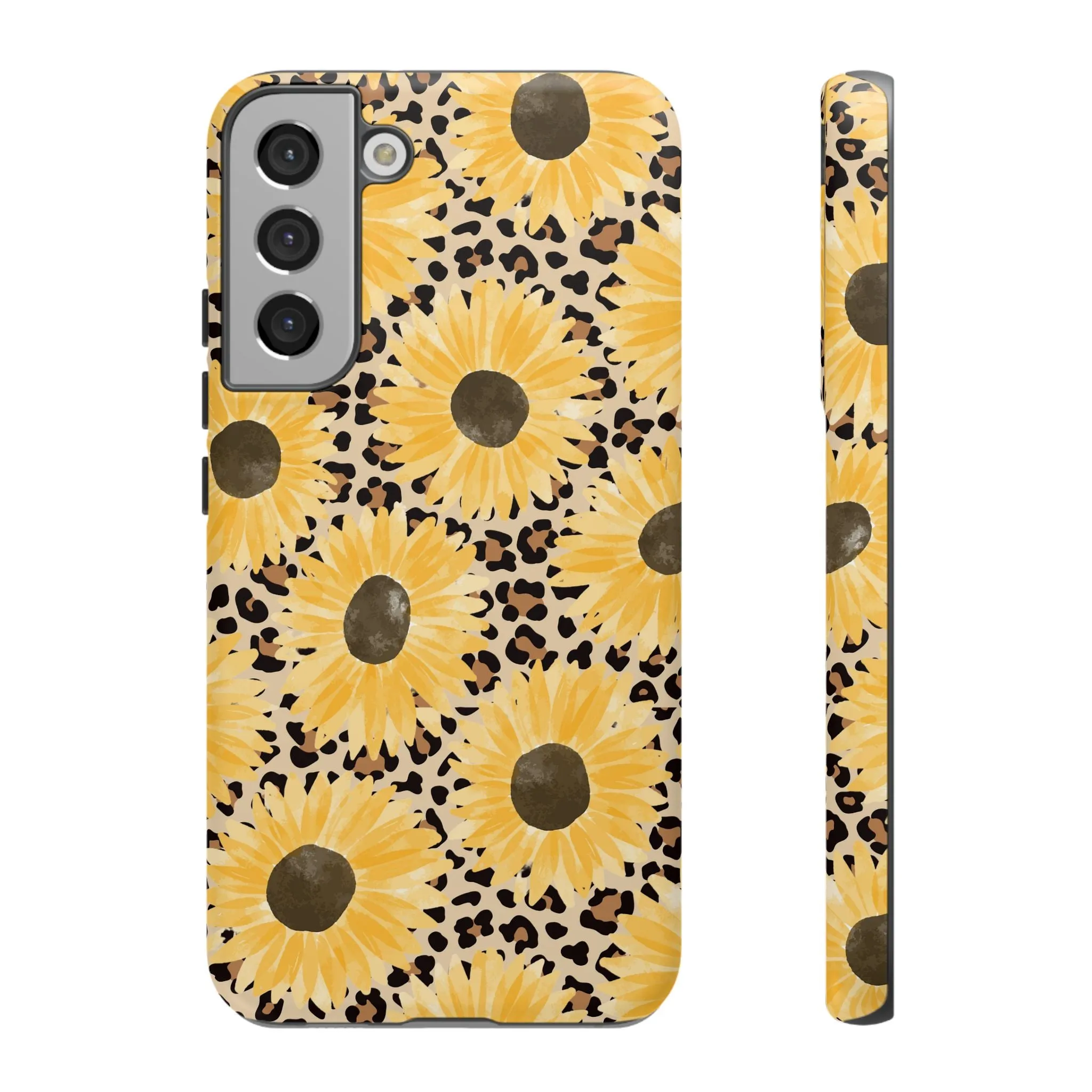 Sunflower Cheetah Tough Cell Phone Case - Various Styles/Sizes