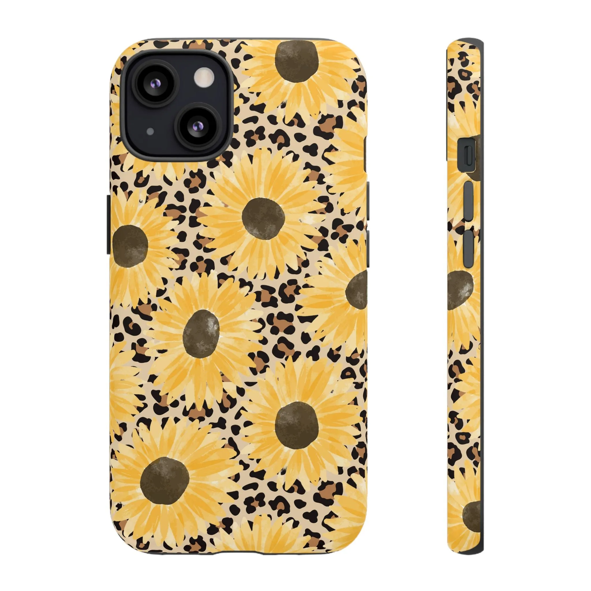 Sunflower Cheetah Tough Cell Phone Case - Various Styles/Sizes