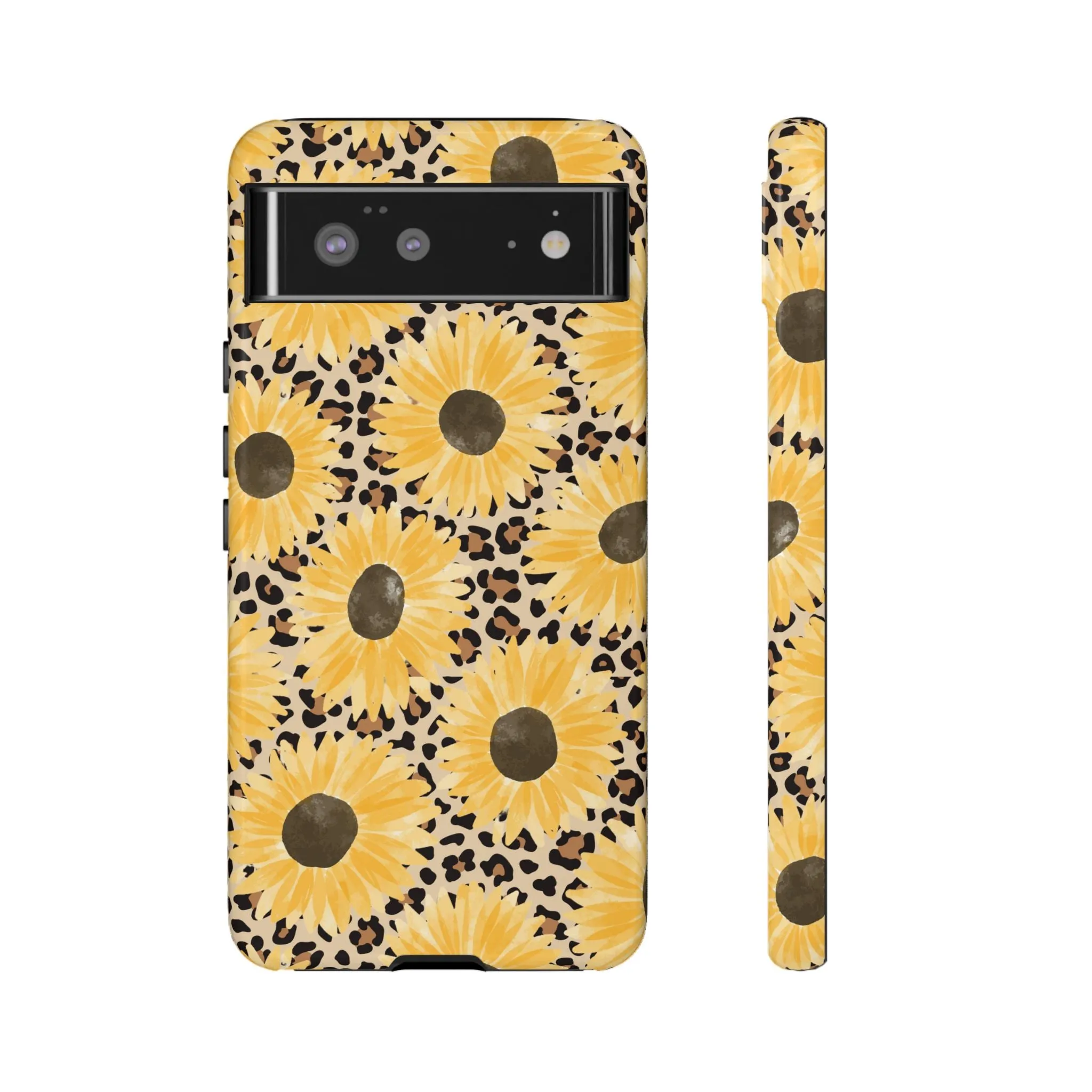 Sunflower Cheetah Tough Cell Phone Case - Various Styles/Sizes