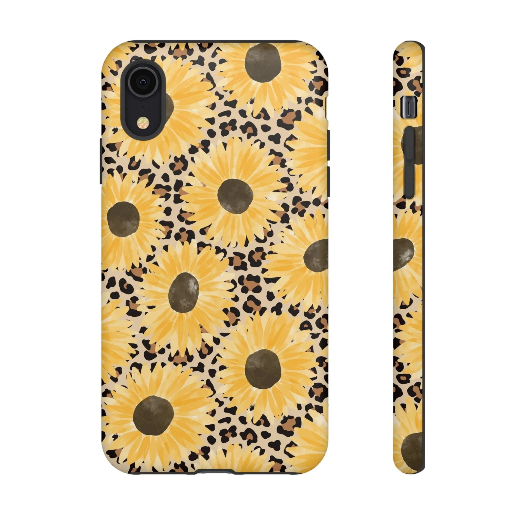 Sunflower Cheetah Tough Cell Phone Case - Various Styles/Sizes
