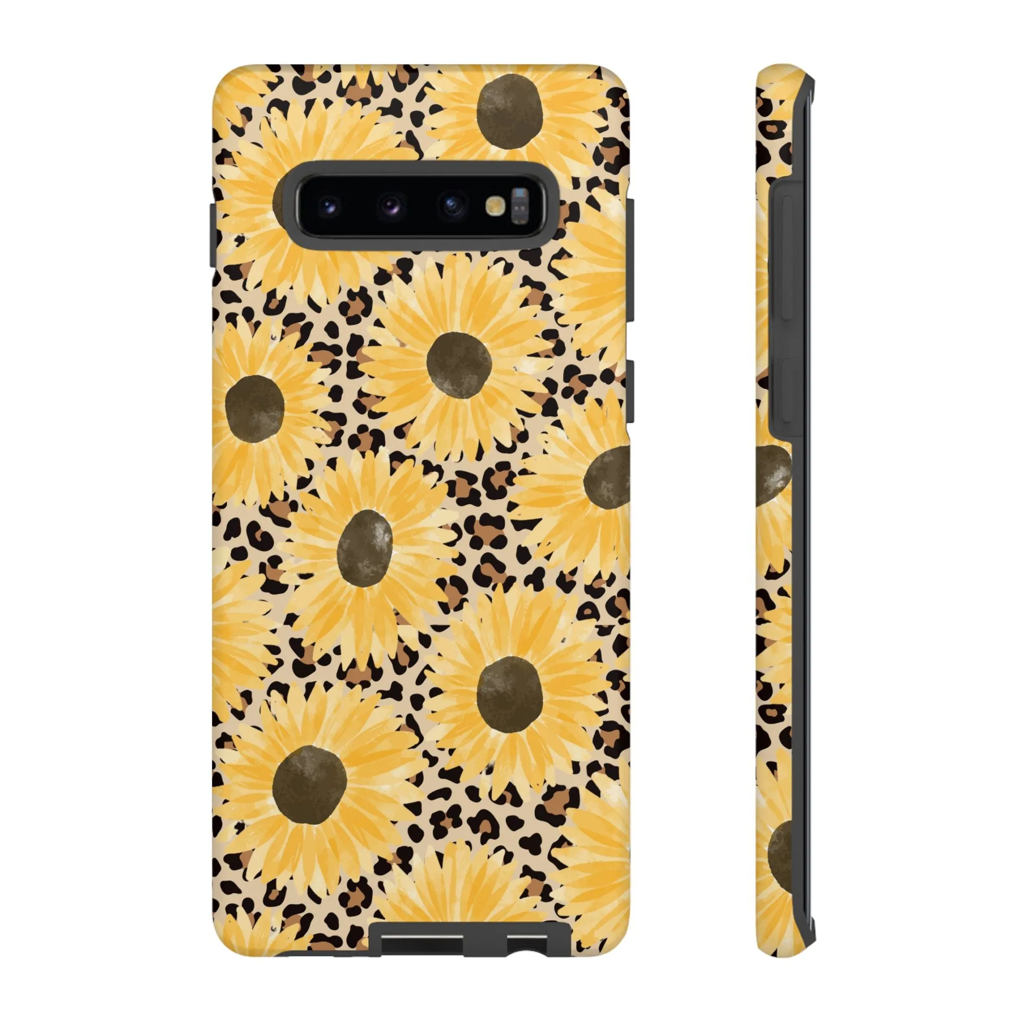 Sunflower Cheetah Tough Cell Phone Case - Various Styles/Sizes