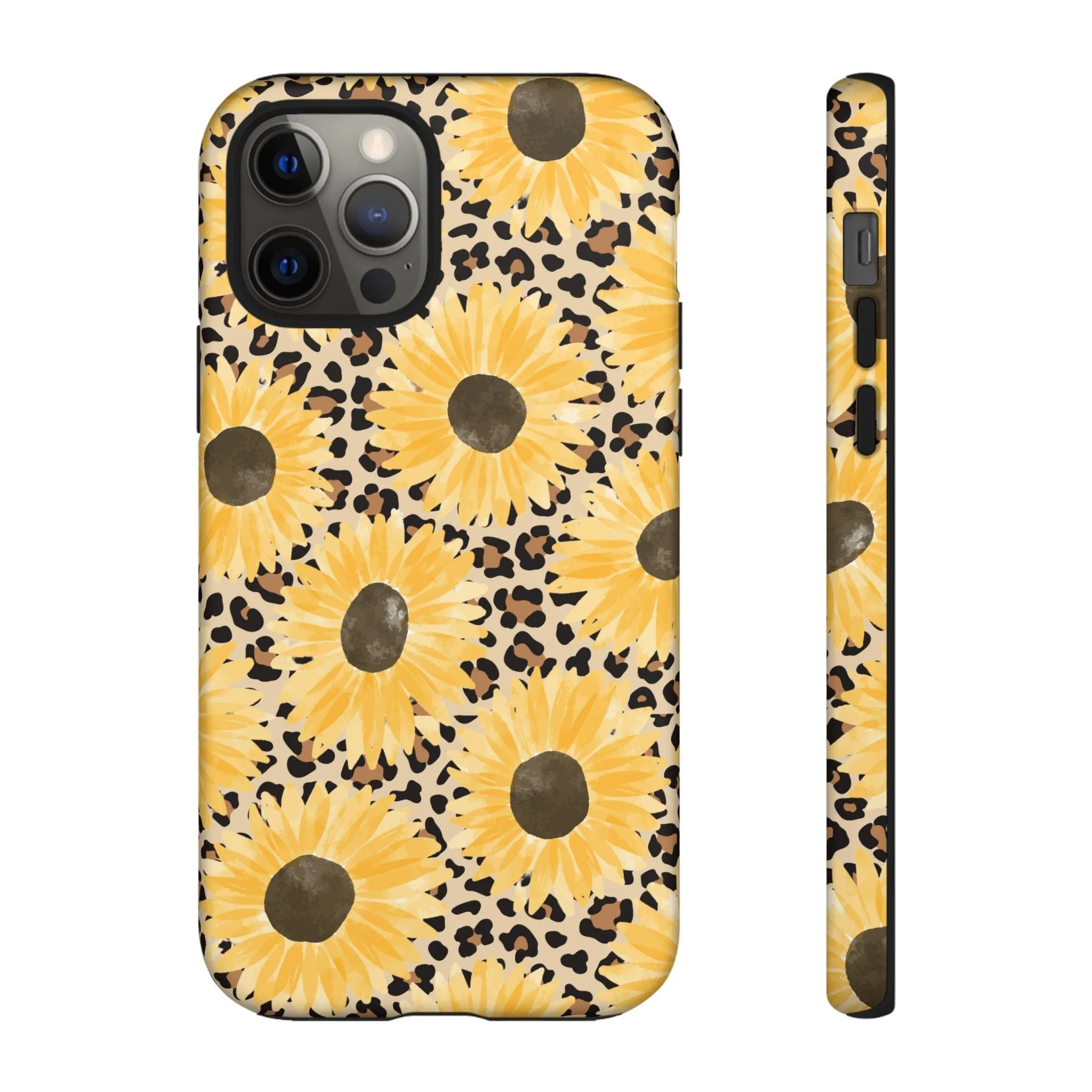 Sunflower Cheetah Tough Cell Phone Case - Various Styles/Sizes