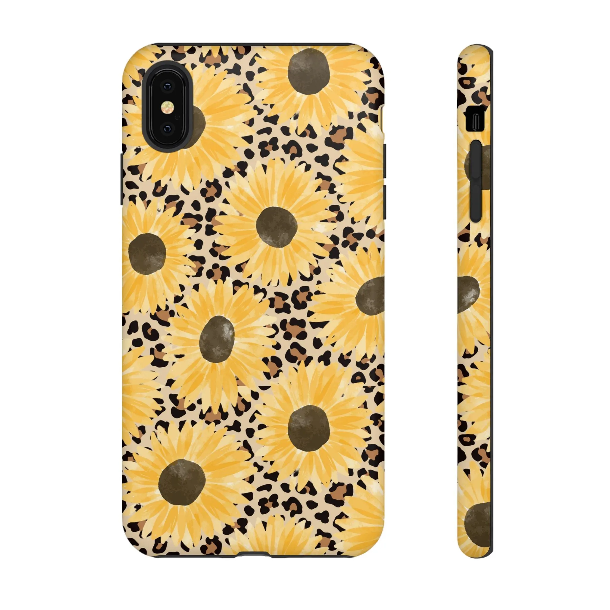 Sunflower Cheetah Tough Cell Phone Case - Various Styles/Sizes