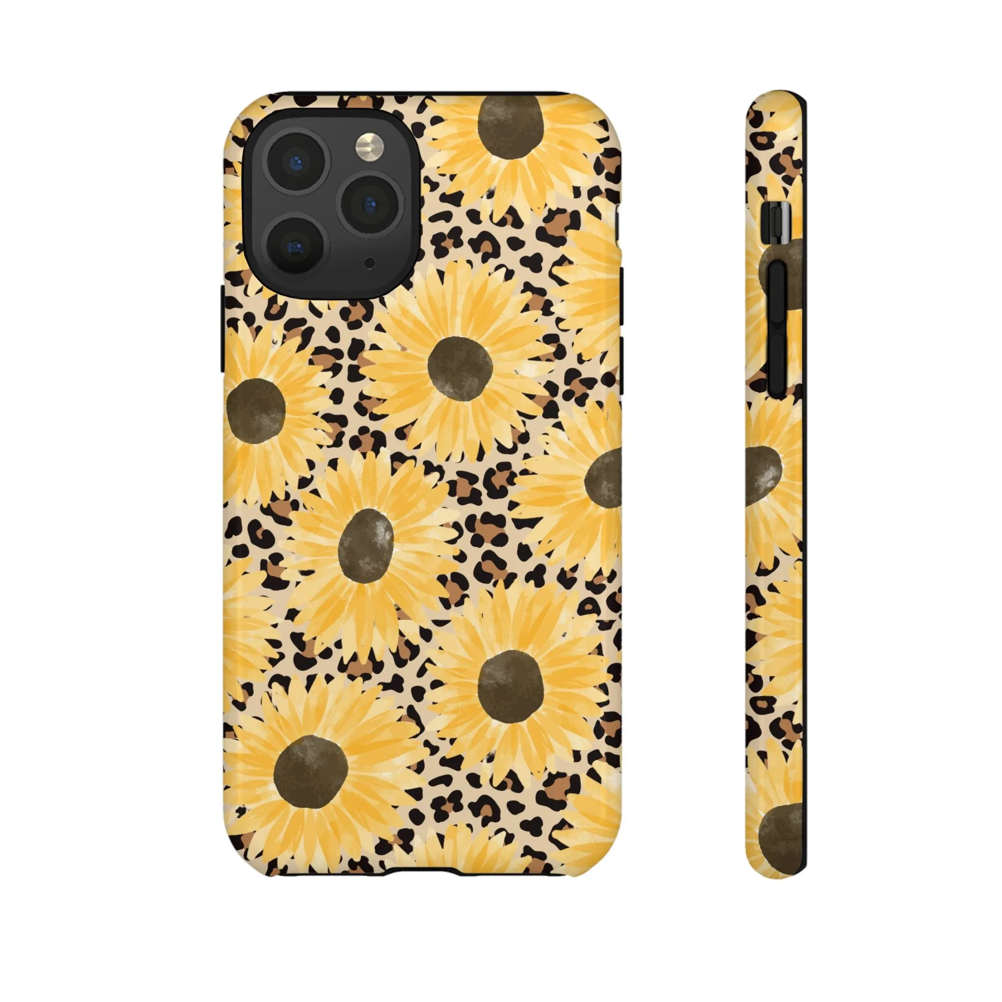 Sunflower Cheetah Tough Cell Phone Case - Various Styles/Sizes
