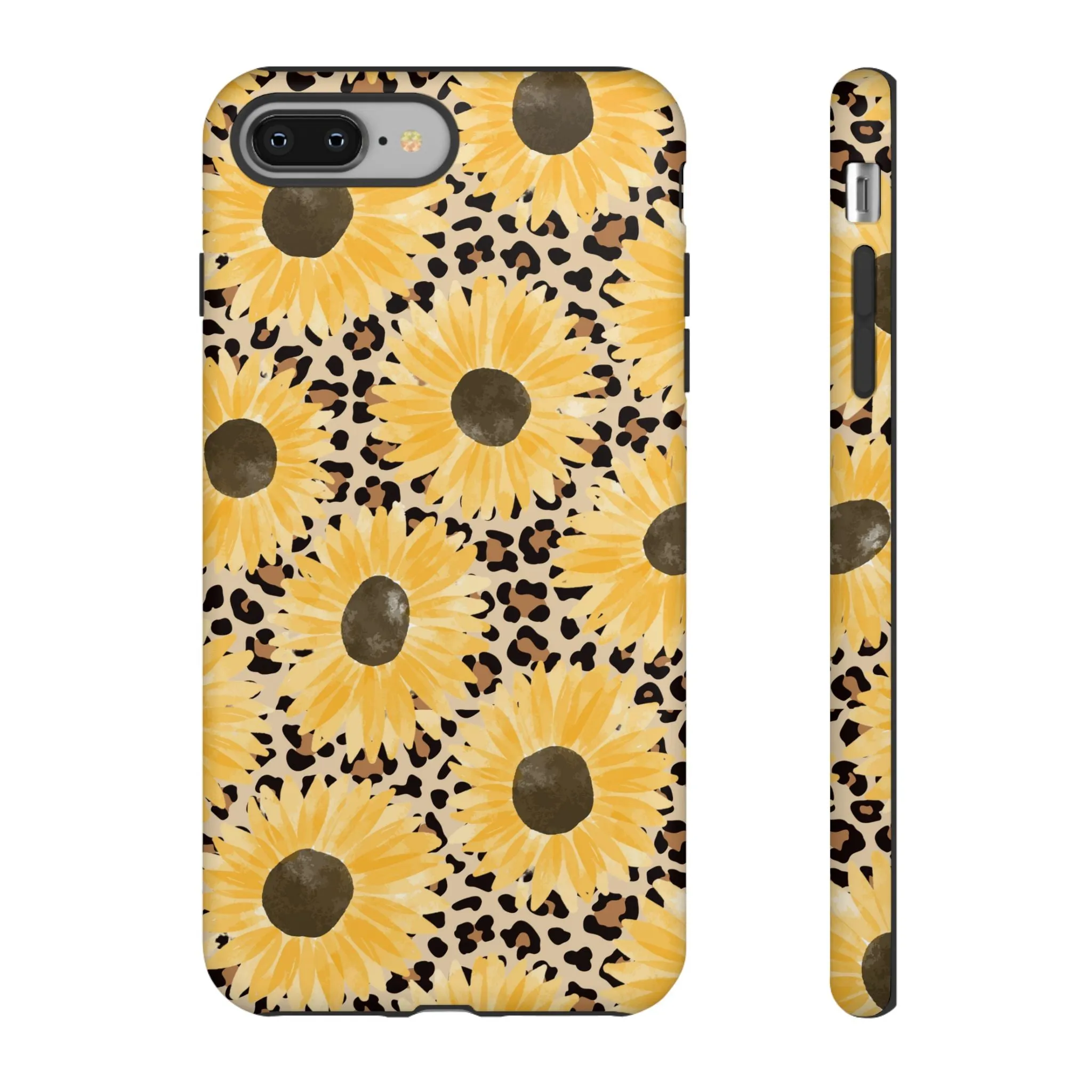 Sunflower Cheetah Tough Cell Phone Case - Various Styles/Sizes