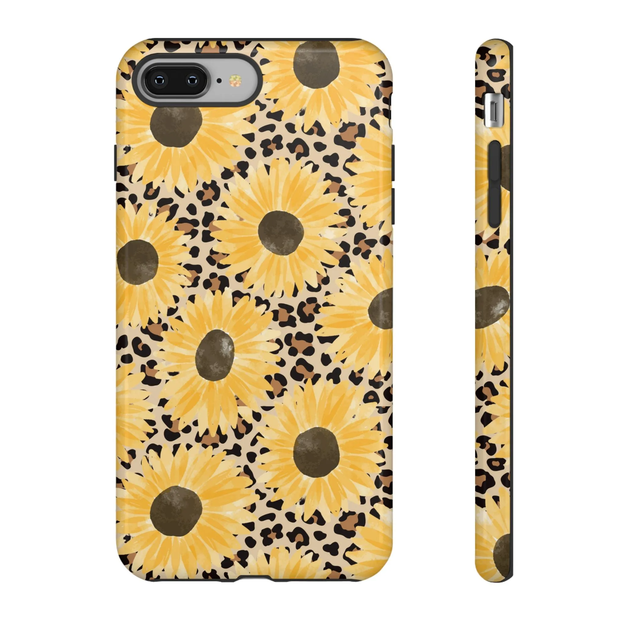 Sunflower Cheetah Tough Cell Phone Case - Various Styles/Sizes